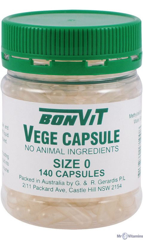 Bonvit Empty Vege Capsules Size &