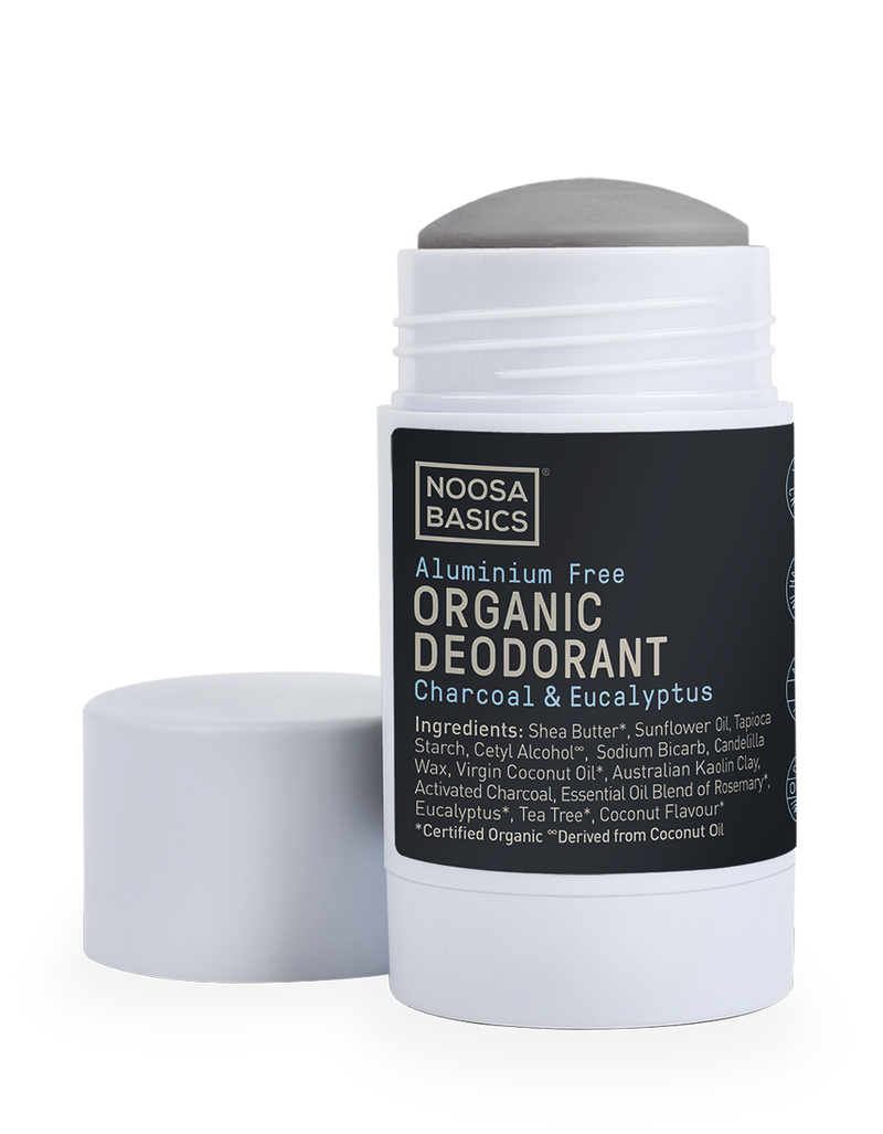 Noosa Basics- Deodorant Stick- Org Charcoal & Eucalyptus 60g