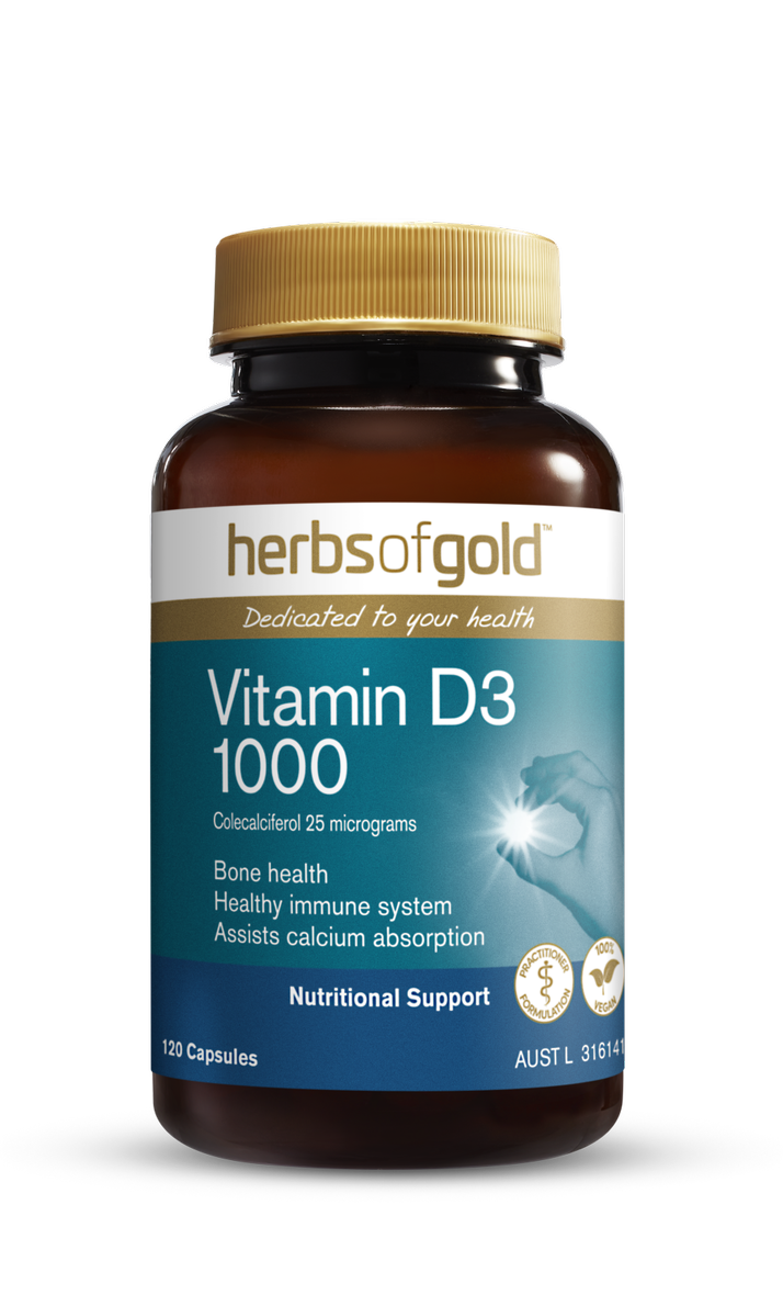 Herbs of Gold- Vitamin D3 1000iu 120c