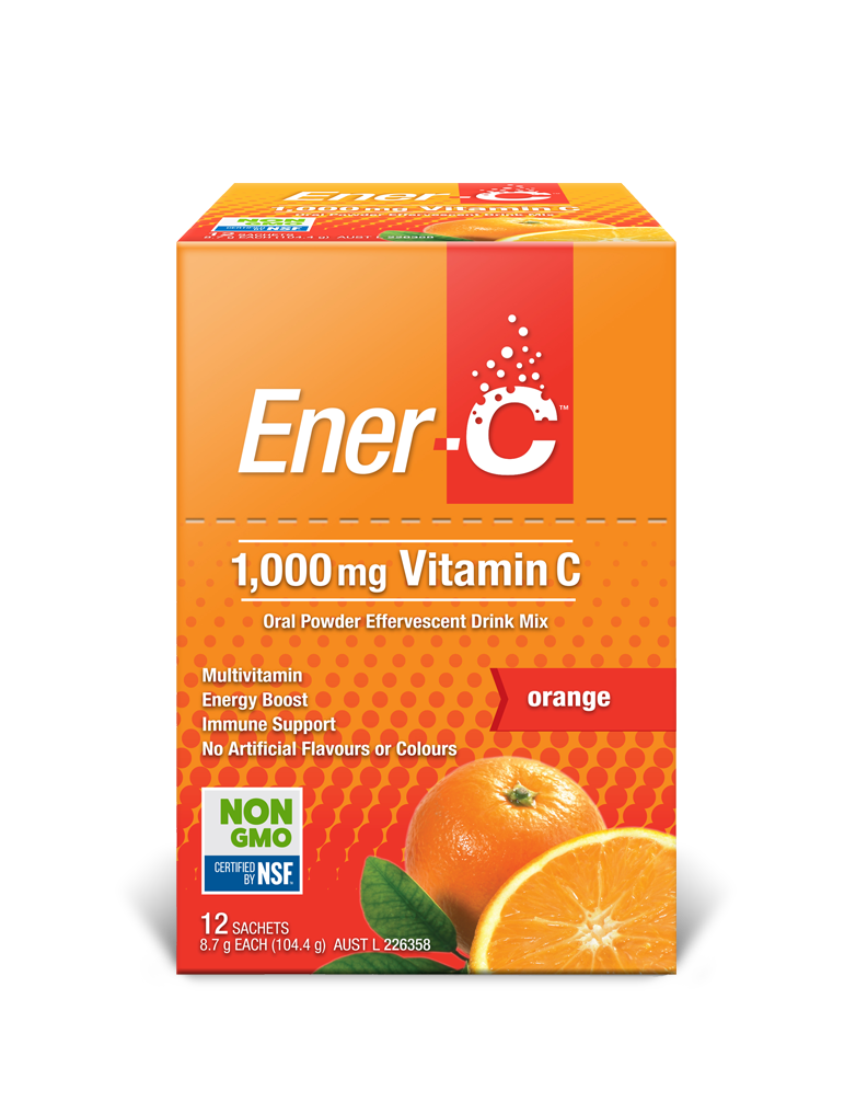 Ener-C Orange Effervescent Multivitamin Drink 12 Sachets
