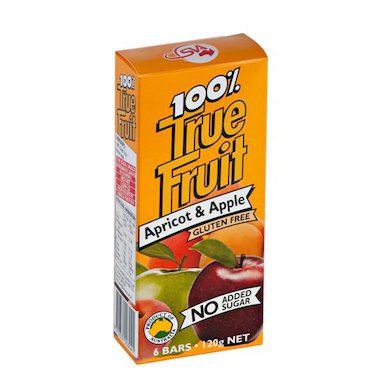 SUN VALLEY Box 100% True Fruit Strips Apricot & Apple 120g