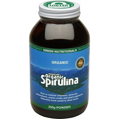 GREEN NUTRITIONALS- Mountain Organic Spirulina Powder - 250g