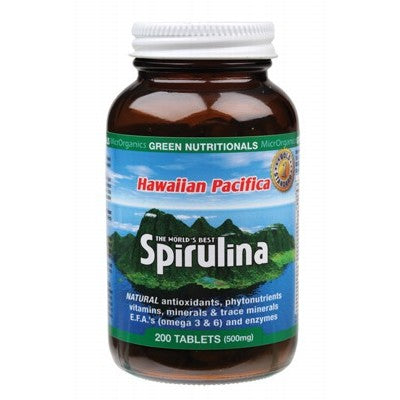 GREEN NUTRITIONALS- Hawaiian Pacifica Spirulina 200T