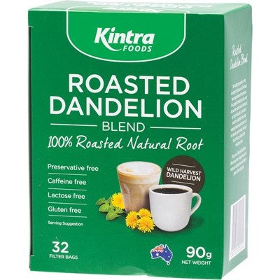 KINTRA FOODS- Roasted Dandelion Blend Tea 90g X32TB