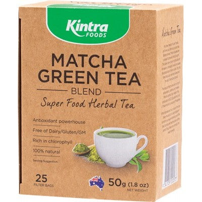 KINTRA FOODS- Matcha Green Tea Bags 50g x25TB
