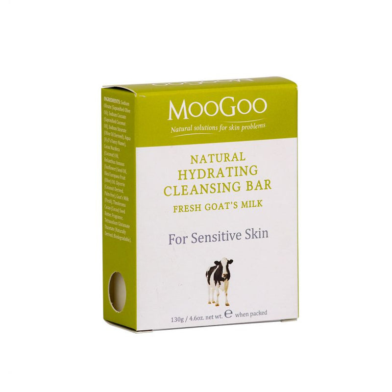 MOOGOO- Hydrating Cleansing Bars- GOATS MILK 130g