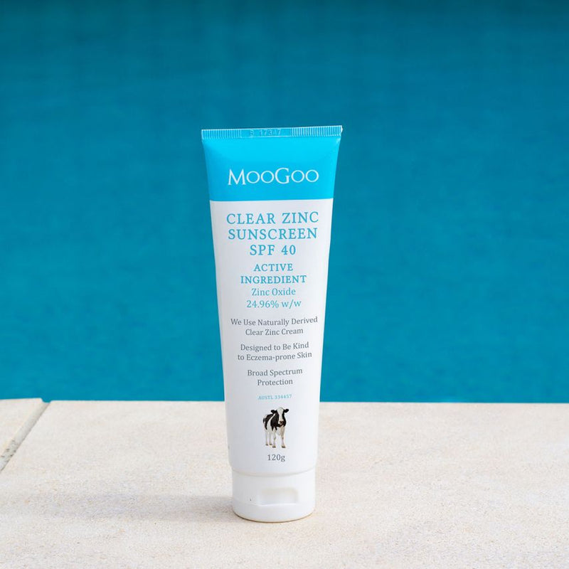 MOOGOO- Clear Zinc Sunscreen SPF 40 120g