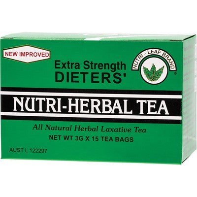 NUTRI-LEAF Herbal Tea Bags Dieters Tea - Extra Strength x15tb