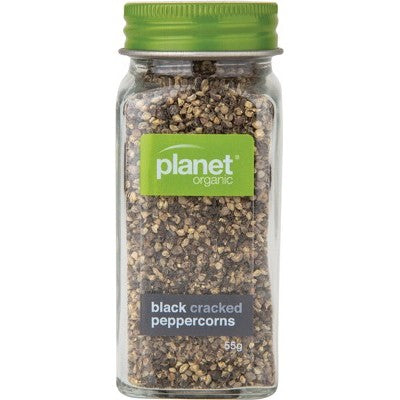 Planet Organic- Black Cracked Peppercorns 55g