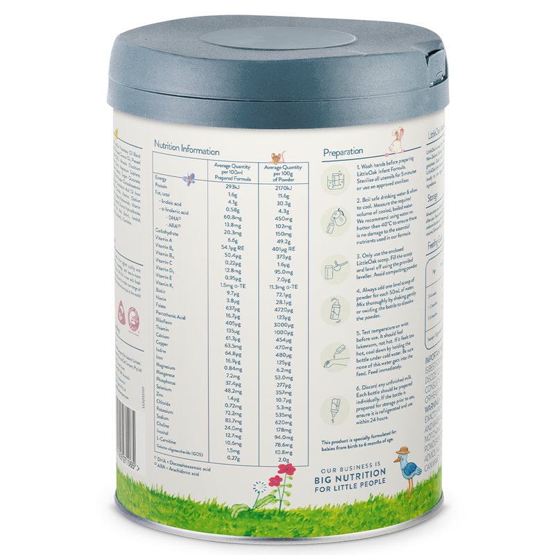 LITTLEOAK Natural Goat Milk Infant Formula Stage (0-6 months