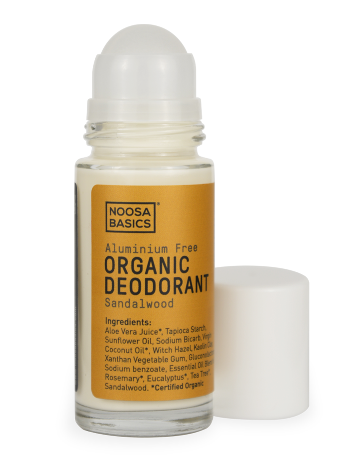 Noosa Basics- Roll On Deodorant- Org Sandalwood 50ml