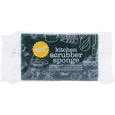 NATURAL VALUE Kitchen Scrubber Sponge  - 1