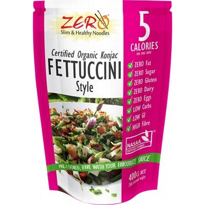 ZERO SLIM & HEALTHY Certified Organic Konjac Fettuccini