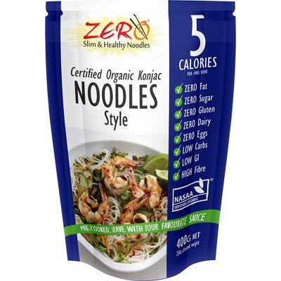 ZERO SLIM & HEALTHY Certified Organic Konjac Noodles