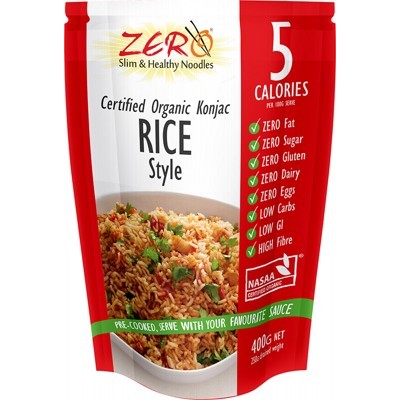 ZERO SLIM & HEALTHY Certified Organic Konjac Rice 400g
